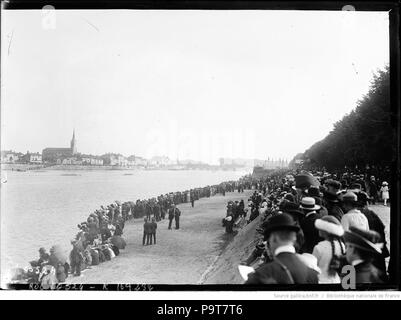 296 Championnats d'Europe d'Aviron-Mâcon 1920 - Vue générale Stockfoto