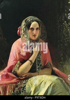 Neff Timoleon Carl-von-Portrait von Maria Nikolayevna Stockfoto