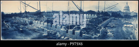 346 Bau der Bibliothek des Kongresses, Washington, D.C., Oktober 3, 1890 LCCN 2007664015 Stockfoto