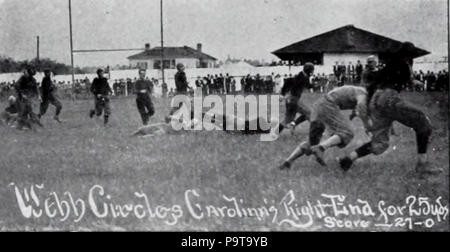 323 Clemson-South Carolina Spiel tippt 1911-4 (1912) Stockfoto