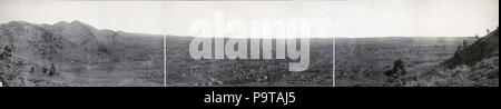 . Englisch: Panorama von Boulder, Colorado, USA, irgendwann in 1908. ca. 1908 326 CO Boulder 1908 Stockfoto
