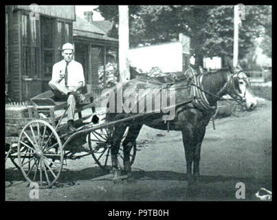 327 Coca-Cola Pferdekutschen Lieferung Wagon, 1909 Stockfoto