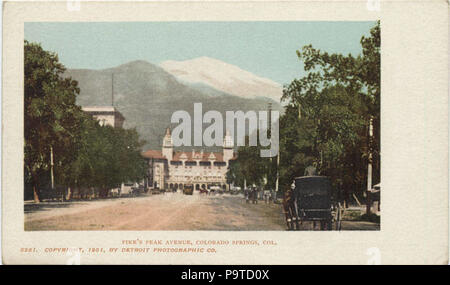 337 Colorado Springs CO-Pike's Peak Avenue (NBY) 432217 Stockfoto