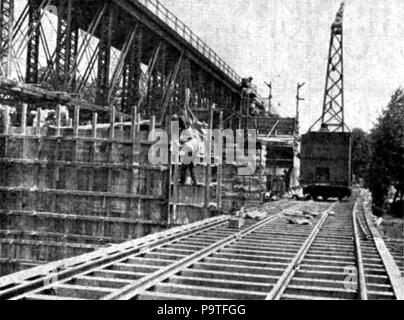 346 Bau Cumberland Valley Railroad Bridge 1915 2 Stockfoto