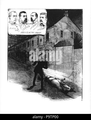 Die erste Der ripper Morde Stockfoto