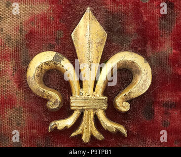 Fleur de Lys auf einem Sallet, Norditaliener, um 1470 Stockfoto