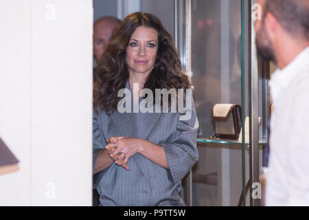 Kanadische Schauspielerin Evangeline Lilly Fotoshooting im Hotel De Russie in Rom der Film 'Ant-Man und die Wespen", von Marvel Studios und Walt Disney Studios Motion Pictures vertrieben hergestellt Stockfoto