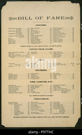 367 täglichen MENU (MIT) HOTEL WASHINGTON (at) "JERSEY CITY, NY" (REST gehalten ;) (NYPL Hades -273234-4000008693) Stockfoto