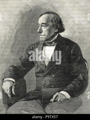 Benjamin Disraeli, der britische Premierminister, 1. Earl of Beaconsfield Stockfoto