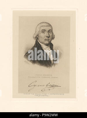 363 Cyrus Griffin, Präsident des Kontinentalkongresses (NYPL Hades -287472-EM3927) Stockfoto