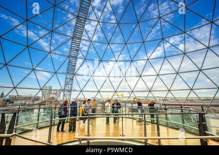 Blick vom Panorama Dome, Victoria Square Shopping Center, Belfast, Antrim, Nordirland, Vereinigtes Königreich Stockfoto