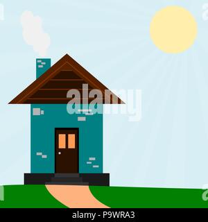 Sommer Haus Vektor Stock Vektor