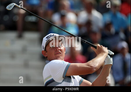 Am ersten Tag der Open Championship 2018 in Carnoustie Golf Links, Angus, schlägt der Australier Cameron Smith den 3. Platz ab. DRÜCKEN SIE VERBANDSFOTO. Bilddatum: Donnerstag, 19. Juli 2018. Siehe PA Geschichte GOLF Open. Bildnachweis sollte lauten: Jane Barlow/PA Wire. Stockfoto