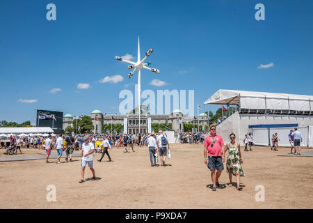 Szene aus Goodwood Festival der Geschwindigkeit des 25. Jubiläum Jubiläum. Stockfoto