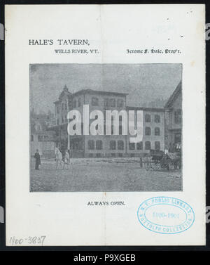 611 achte jährliche Abendessen (von) WELLS RIVER FISCHEN UND SPIEL VEREIN (In)" HALE'S TAVERN, Wells River, VT" (Taverne gehalten ;) (NYPL Hades -274154-4000010217) Stockfoto