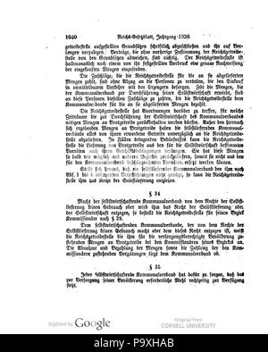 504 Deutsches Reichsgesetzblatt 1920 113 1040 Stockfoto