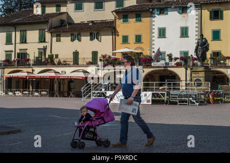 Greve in Chianti, Toskana, Italien. Juni 2018 Greve in Chianti (der alte Name war Greve, 1972 es Greve in Chianti wurde nach der Aufnahme von t umbenannt Stockfoto