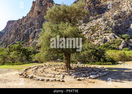 Agiofarango Canyon, südlich von Kreta, Griechenland Stockfoto