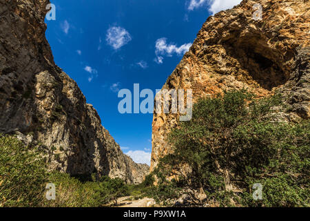 Agiofarango Canyon, südlich von Kreta, Griechenland Stockfoto