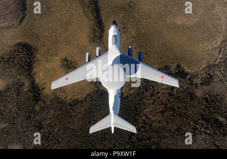 Die beriev A-50 U'Mainstay 'airborne Warn- und Kontrollsystems (AWACS) der Flugzeuge auf der Grundlage der Iljuschin Il-76-Transportflugzeuge vom Russischen EIN Stockfoto