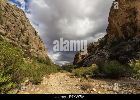Agiofarango Canyon, südlich von Kreta, Griechenland Stockfoto