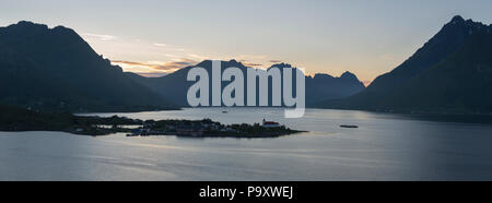 Kirche in Sildpollnes Vågän, Norwegen Stockfoto