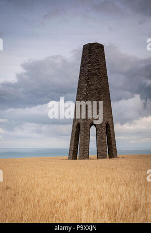 Der Tag Mark Tower, South Devon Coast Stockfoto