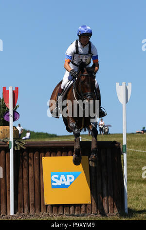 Francis Whittington übereilte Imp CIC 3 WKM Barbury Castle 080718 Stockfoto