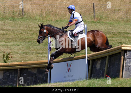 Francis Whittington übereilte Imp CIC 3 WKM Barbury Castle 080718 Stockfoto