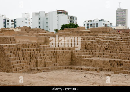 Huaca Pucllana - Lima - Peru Stockfoto