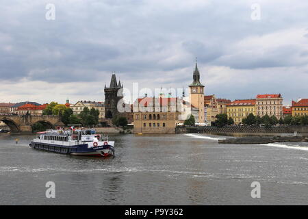 Altstadt von über der Moldau. Prag, Tschechien (Tschechische Republik), Europa Stockfoto