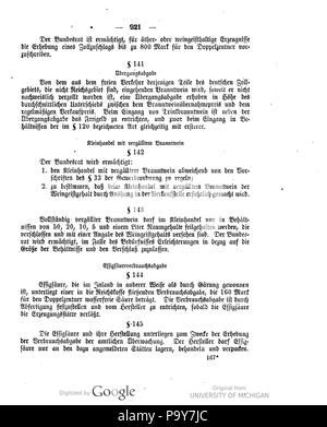 482 Deutsches Reichsgesetzblatt 1918 099 0921 Stockfoto