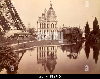 633 Exposition Universelle de 1889 - Pavillon de l'industrie du Gaz Stockfoto