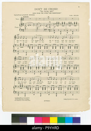 584 Nicht cross-Sei nicht bös (NYPL Hades -454133-1701956) Stockfoto