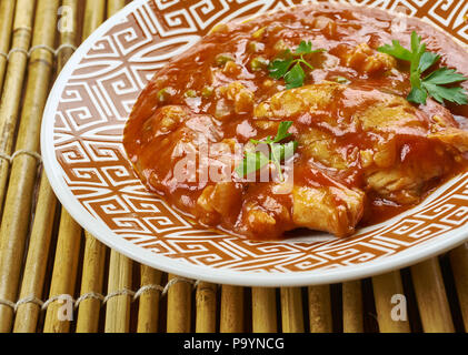 Katla Macher Tel O'Meara, Bengali Fisch Curry Stockfoto