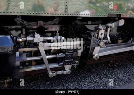 Das Tal von rheidol Railway (Rheilffordd Cwm Rheidol), Aberystwyth, Wales. Lok Nr. 8 - Llywelwyn, 1923 in Swindon gebaut Stockfoto