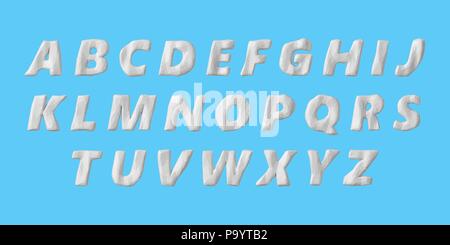 Low Poly style Vektor Buchstaben, Groß-Version Stock Vektor