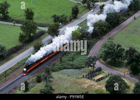 1990 s Antenne des südlichen Pazifik 4449 VINTAGE DAMPFMASCHINE SACRAMENTO RAIL MESSE Redding Kalifornien USA 1991 - kr 92383 WAL003 HARS ALTMODISCH Stockfoto