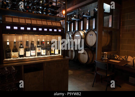 Vagabond Weine Wein Bar & Restaurant in Battersea Stockfoto