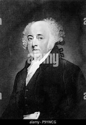 Porträt John Adams 1735 - 1826 Zweite amerikanische Präsident DIPLOMAT föderalistischen Kontinentale Kongress Delegierte aus Massachusetts - q 48603 CPC 001 HARS VISION PERSÖNLICHKEIT BERÜHMTEN FÜHRUNG NORDOSTEN CONTINENTAL BERUFE POLITIK PRÄSIDENTEN ÄTZEN COMMONWEALTH OSTKÜSTE ZWEITE 2. ältere Mann föderalistischen 1735 KONGRESS MA NEW ENGLAND PERSÖNLICHKEITEN SCHWARZ UND WEISS DIPLOMAT berühmte Person GRÜNDERVATER ALTMODISCH Stockfoto