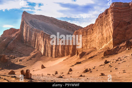 Valle de la Luna, Atacama Wüste in der Nähe von San Pedro de Atacama Stockfoto