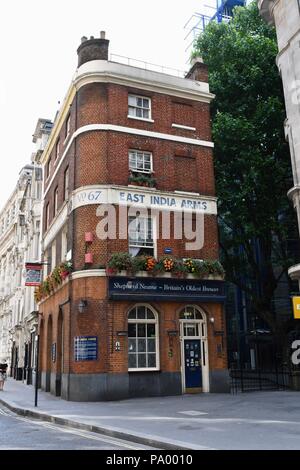 East India Arms Pub in London. Stockfoto