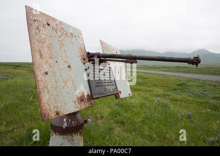 Krieg Denkmal, Attu Island, Aleuten, Alaska Stockfoto