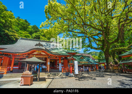 Kumano Kodo Pilgerweg. Kumano Nachi Taisha Grand Schrein. Nachisan. Nakahechi Route. Präfektur Wakayama. UNESCO-Weltkulturerbe. Japan Stockfoto