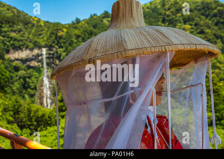 Kumano Kodo Pilgerweg. Seiganto-ji Temple. Nachisan. Nakahechi Route. Präfektur Wakayama. Kansai Region. Honshü Insel. UNESCO. Japan Stockfoto