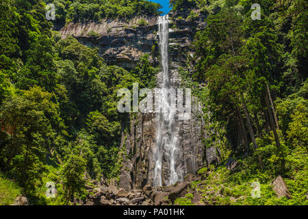 Kumano Kodo Pilgerweg. Trekking Nachi Wasserfall. Nachisan. Nakahechi Route. Präfektur Wakayama. UNESCO. Japan Stockfoto