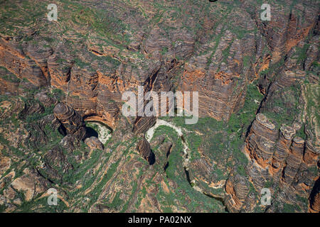 Luftaufnahme der Bungle Bungle Range im Purnululu National Park, Western Australia Stockfoto