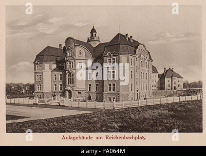 592 Dresden, TU - Berndorf bin Weberplatz-Aulagebäude 1910 Stockfoto