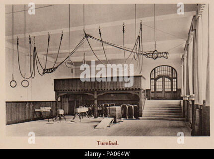 592 Dresden, TU - Berndorf bin Weberplatz-Turnsaal 1910 Stockfoto