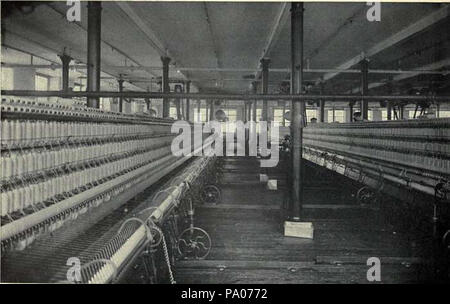 602 EB 1911 Cotton-spinning Maschinen - Abb. 13. Spinning-Room Stockfoto